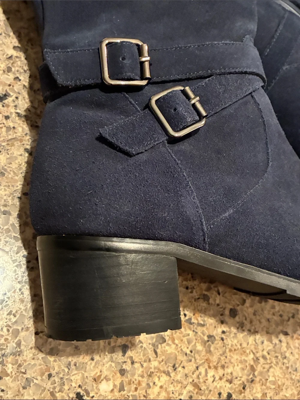 Neiman Marcus Over the Knee-High Suede Riding Boots in Navy. Women’s 7 M